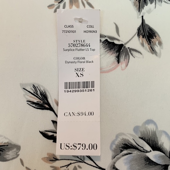 White House black market long sleeve blouse - Picture 3 of 3